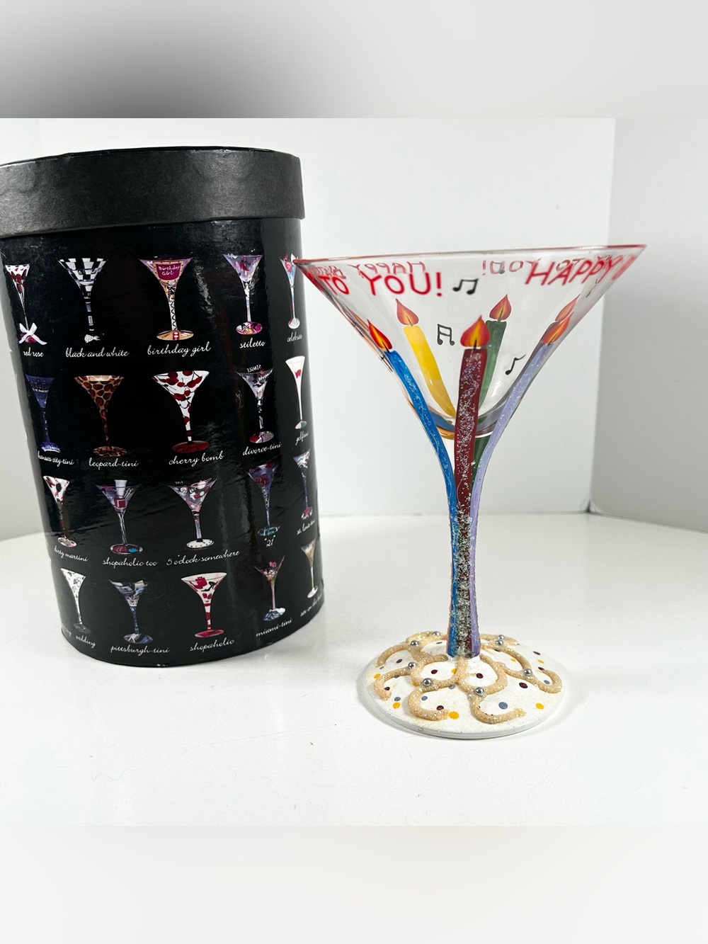Lolita Happy Birthday-Tini Martini Glass